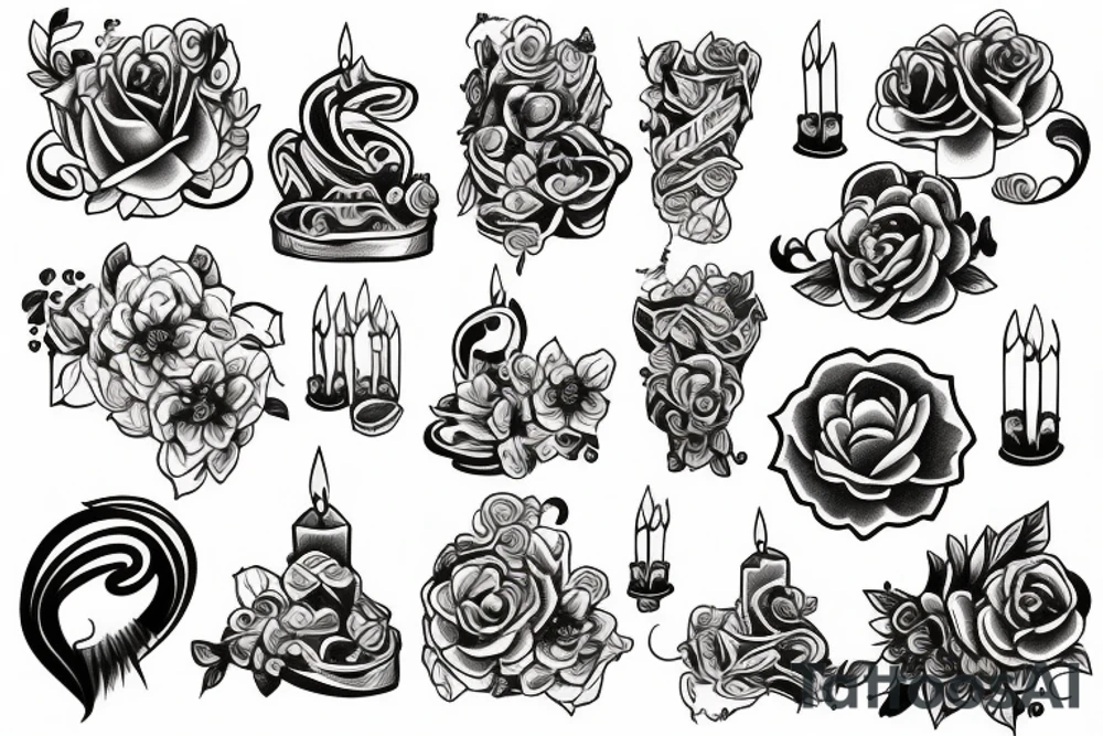 candles tattoo idea