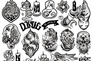 candles tattoo idea