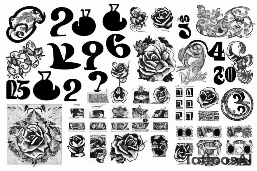 13 numeric tattoo idea