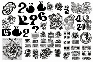 13 numeric tattoo idea