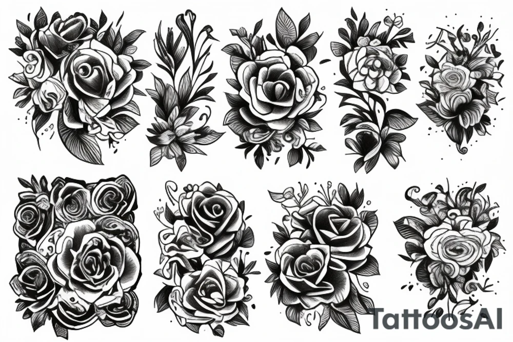 Flowers tattoo idea