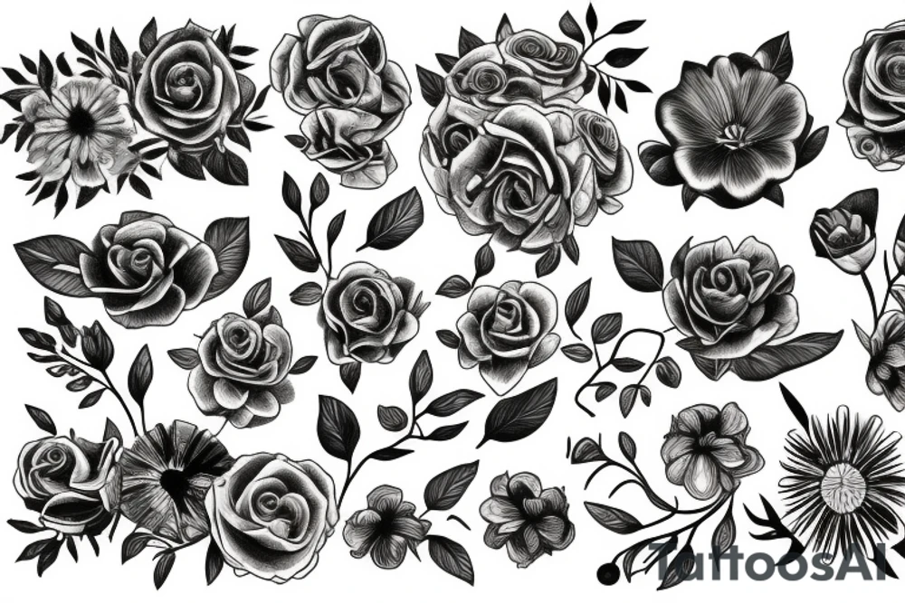 Flowers tattoo idea