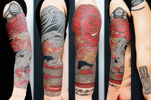 Samurai on hand tattoo idea