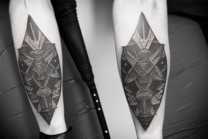 Knight with greataxe tattoo idea