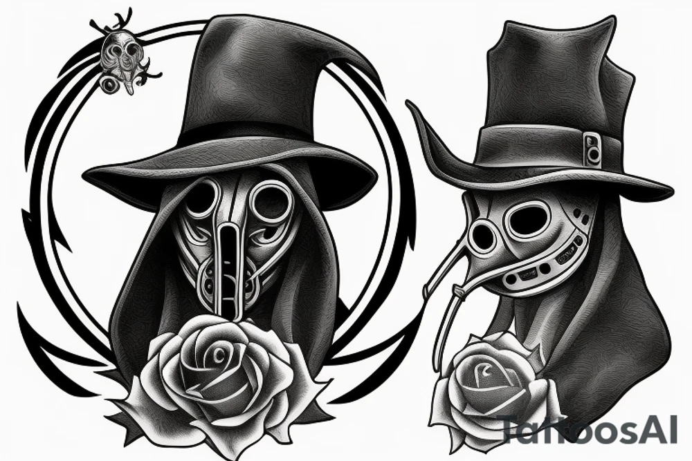 Plague doctor mask tattoo idea