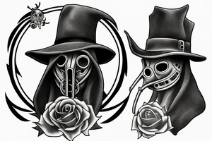 Plague doctor mask tattoo idea