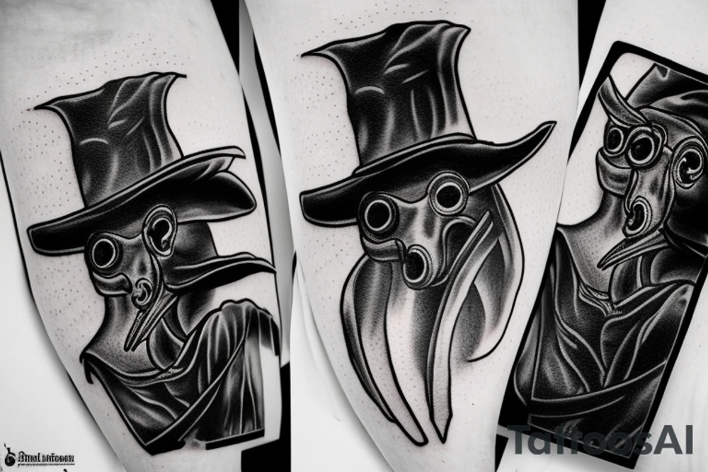 Plague doctor mask tattoo idea