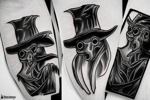 Plague doctor mask tattoo idea