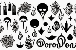 candles tattoo idea