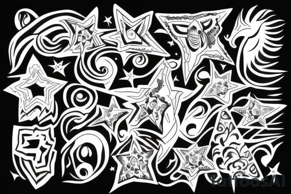 stars tattoo idea