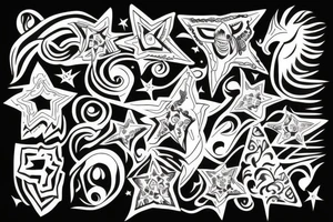 stars tattoo idea