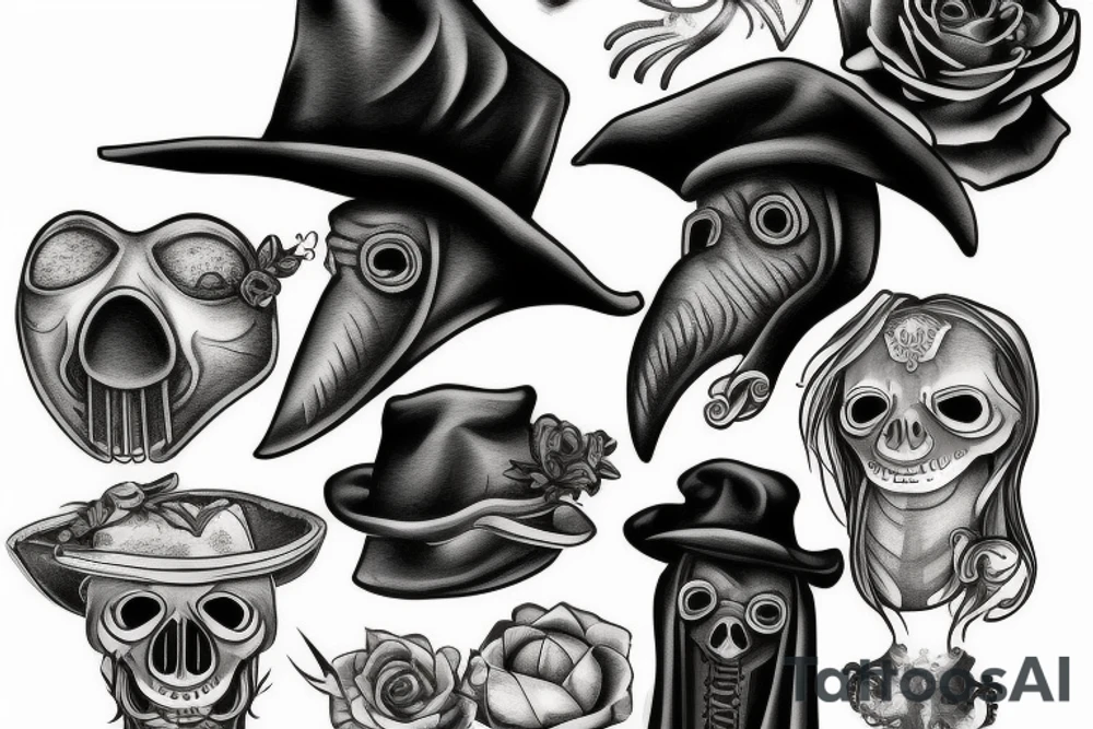 Plague doctor mask tattoo idea
