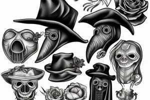 Plague doctor mask tattoo idea