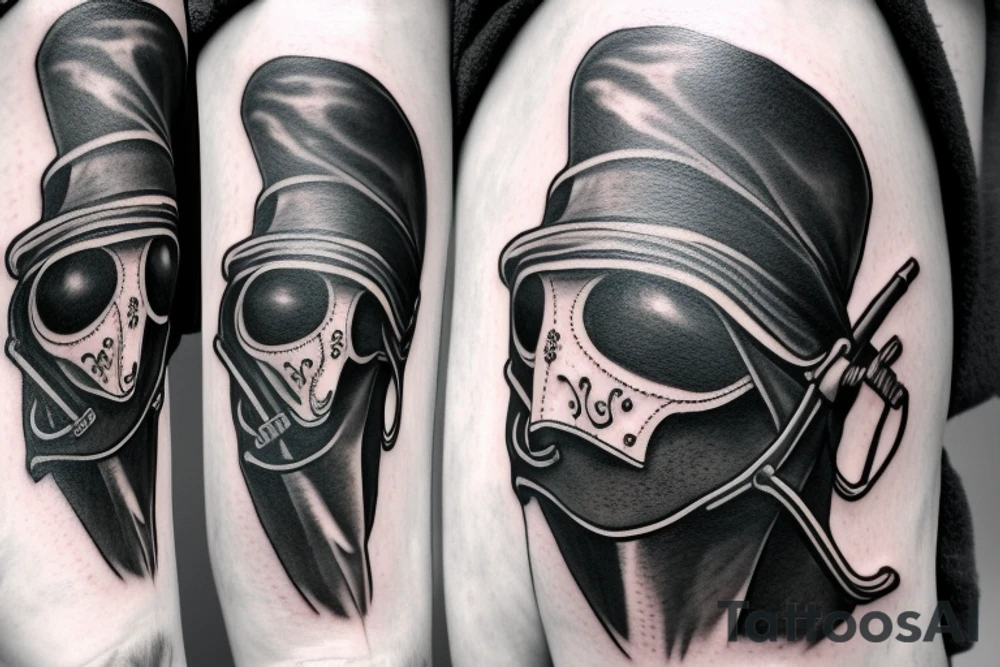 Plague doctor mask tattoo idea