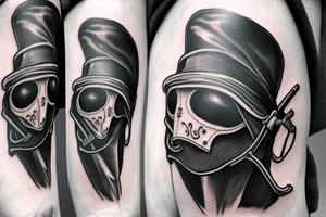 Plague doctor mask tattoo idea