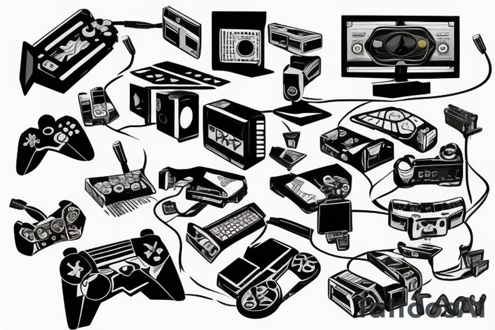 About Video Games and Movies and Technology and Computers. tattoo idea