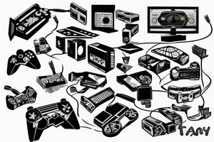 About Video Games and Movies and Technology and Computers. tattoo idea