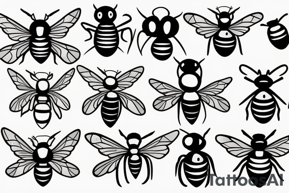 Construction hornet tattoo idea
