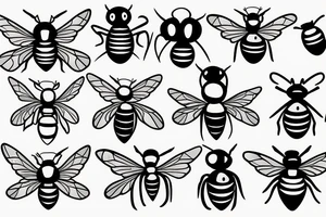 Construction hornet tattoo idea