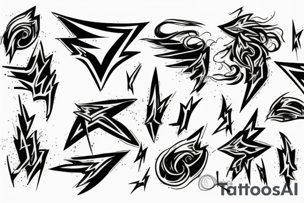 Lightning tattoo idea