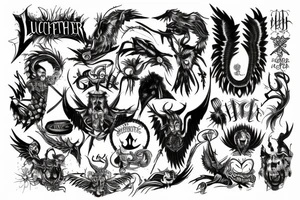 Lucifer, money, king tattoo idea