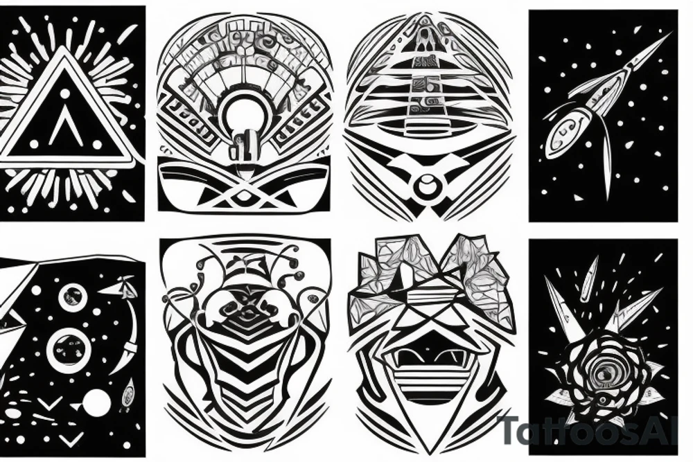 a UFO tattoo idea