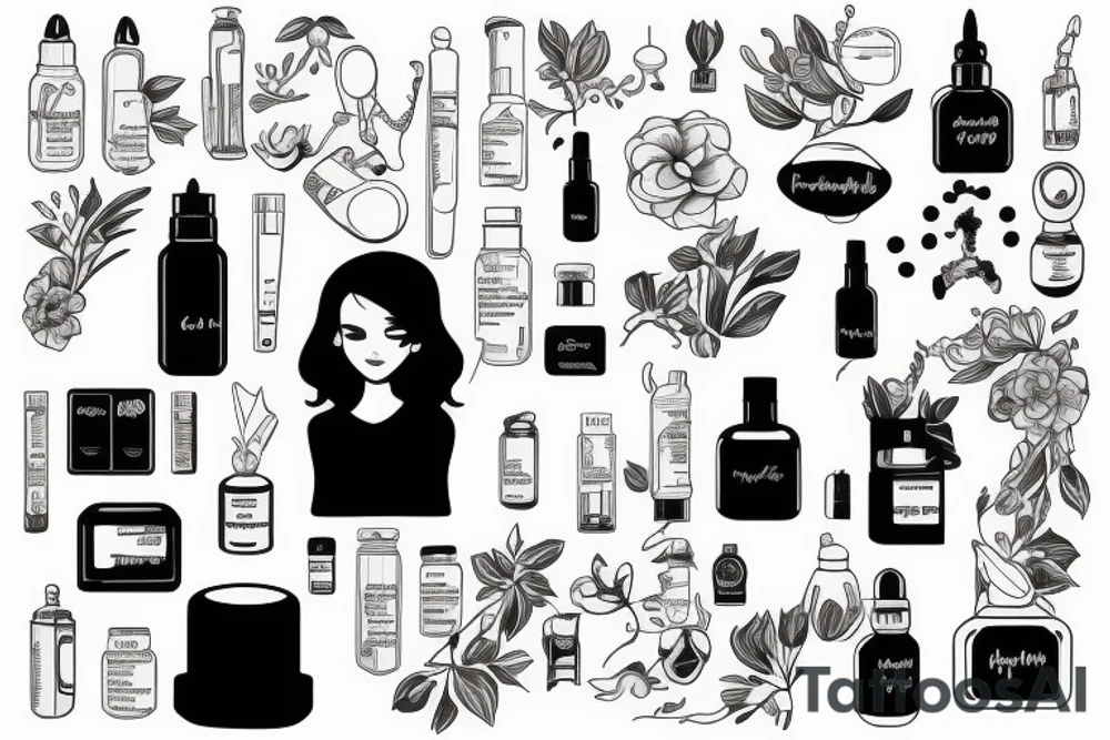 Pharmacist girl tattoo idea