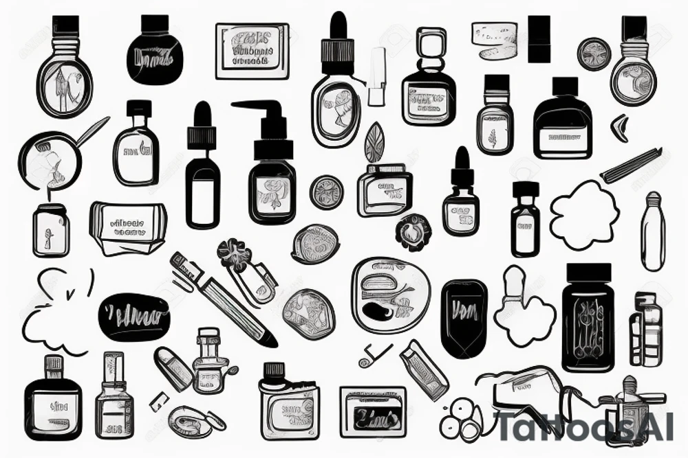 Pharmacist girl tattoo idea