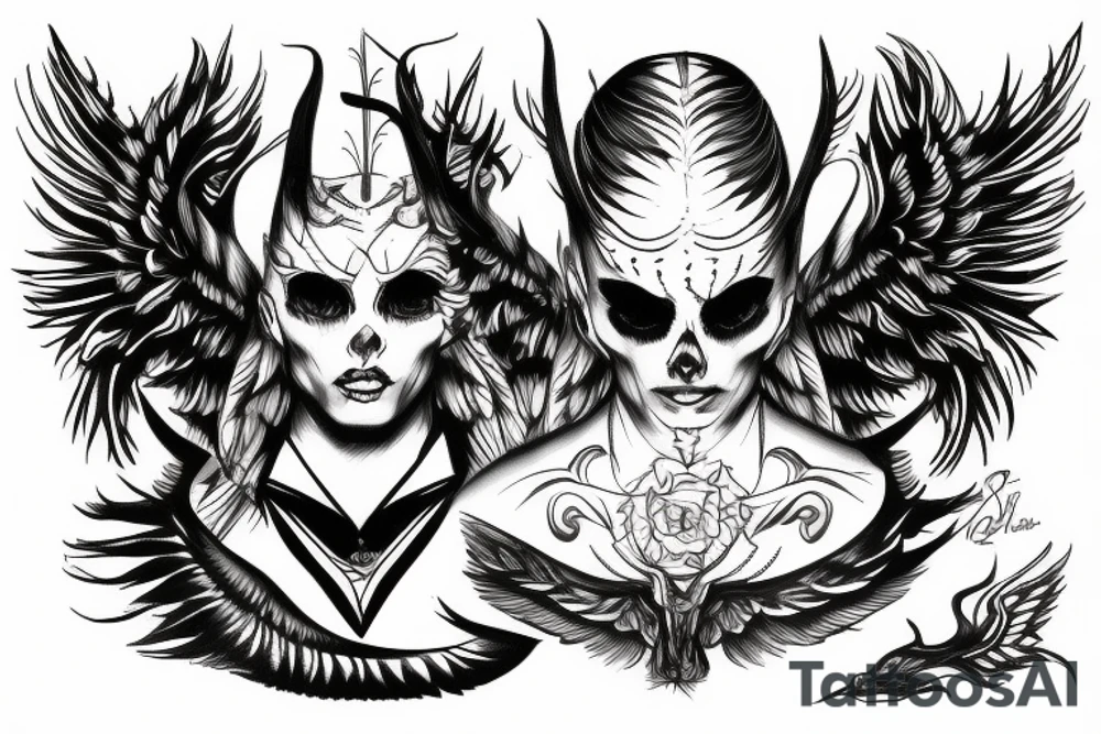 Lucifer, monej tattoo idea
