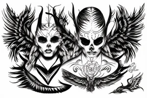 Lucifer, monej tattoo idea