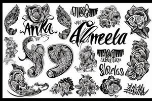 Angelika name tattoo idea