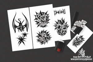 weed devil tattoo idea