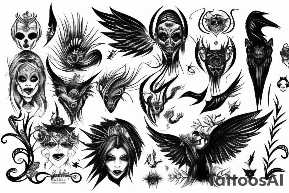 Lucifer, monej tattoo idea