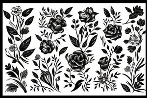 Beautiful,4k,flowers,nature tattoo idea