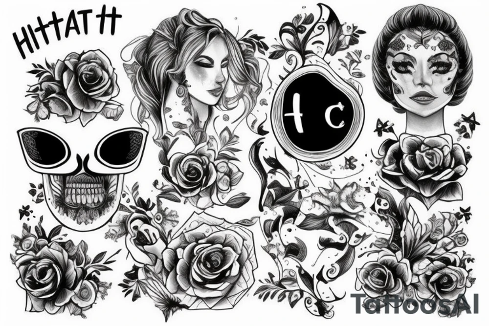 кастет с надпиьсю "НАТЕ" tattoo idea