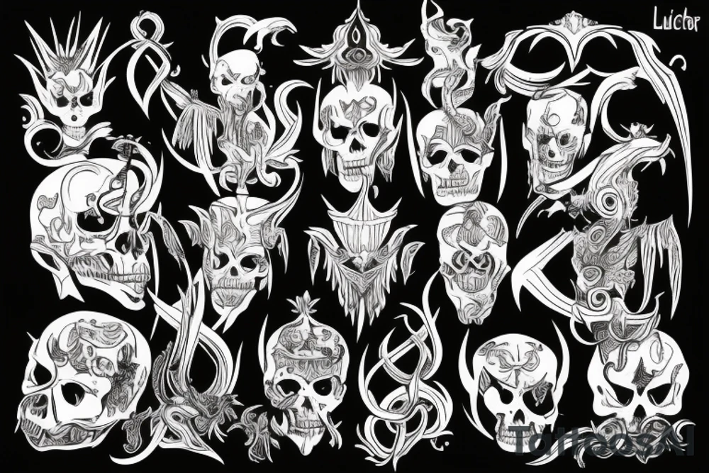Lucifer, money, king tattoo idea