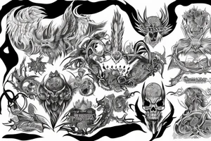 Lucifer, money, king tattoo idea