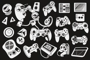 About Video Games with Technology and Computers. tattoo idea