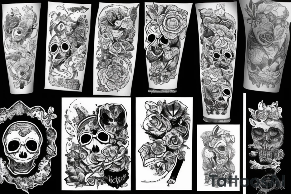 Скорпион в объятьях рыбы tattoo idea