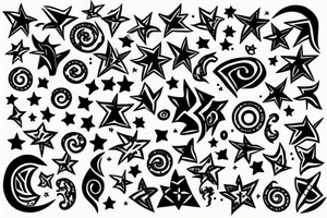 stars tattoo idea