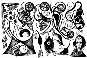 smth modern tattoo idea