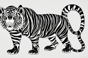 Pirooz Persian tiger tattoo idea