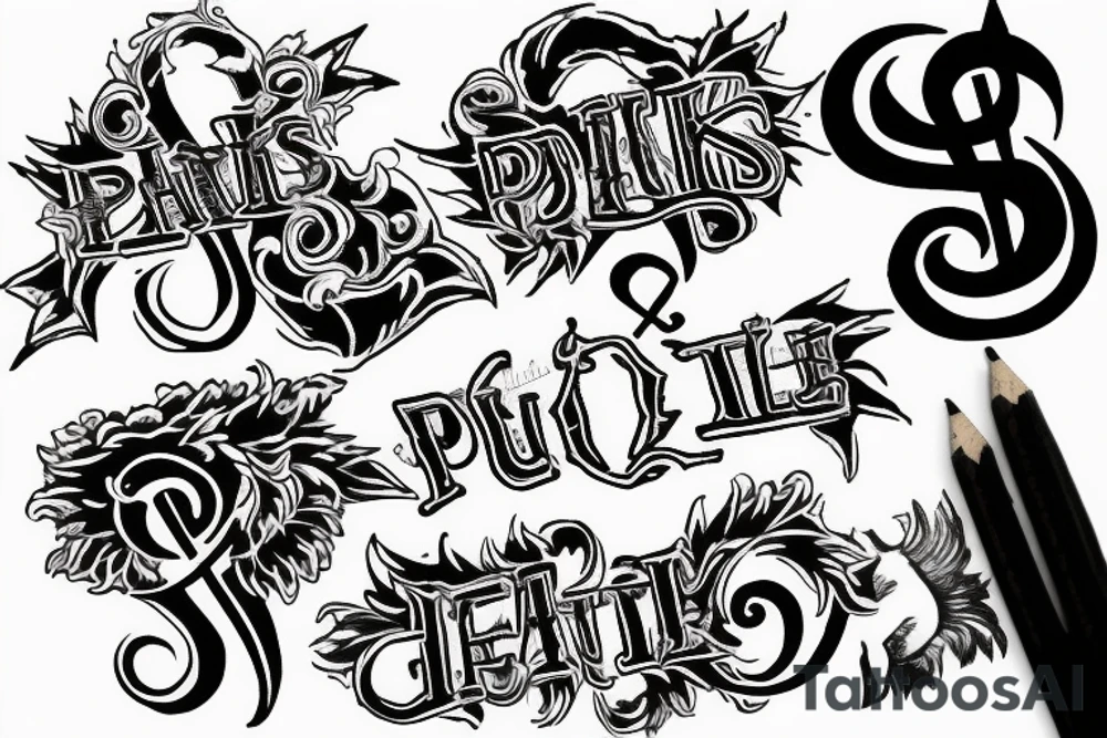 punks and treble clef tattoo idea