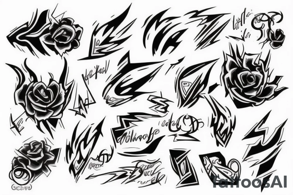 Lightning, arm tattoo idea