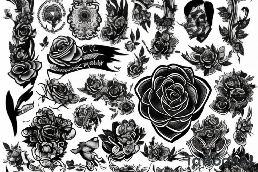 Череп карта tattoo idea
