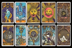tarot card sun tattoo idea