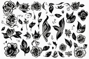 Women body tattoo idea