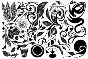 smth modern tattoo idea