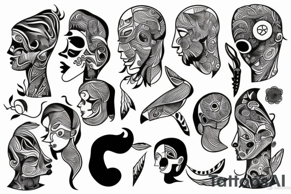 smth modern tattoo idea