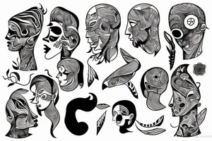 smth modern tattoo idea